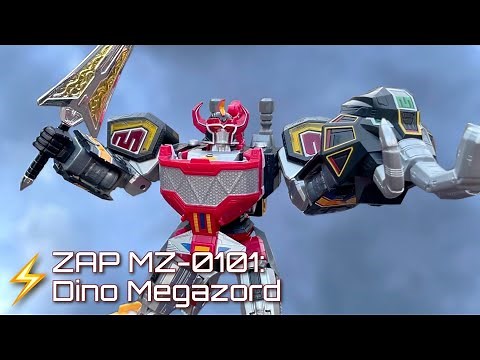 Zord Ascension Project Dino Megazord Toy Review (Mighty Morphin Power Rangers) MZ-0101