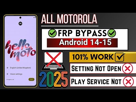🔓 How To Bypass Google Lock On Motorola Phone - Without PC | Android 14/15