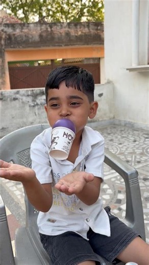 Mummy vs Kids: The "No Hands" Cup Challenge! 🥤😂 #Shorts