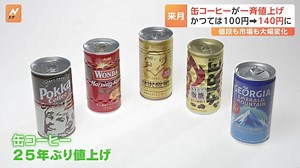 かつては100円も…5月からは140円に　缶コーヒーが“25年ぶり”一斉値上げ「ビジネスマンだけが飲むものではない」 | TBS NEWS DIG