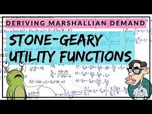 Deriving Marshallian Demand from Stone-Geary (Klein-Rubin) Utility Function