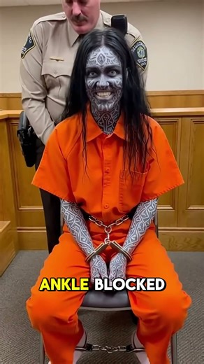 Unsettling Courtroom Stare | Silent Prisoner Smiles as Chains Tighten (CCTV Footage)