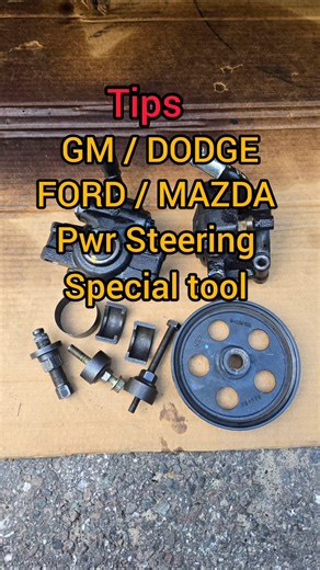 Tips - Power steering pump pulley remover installer tool