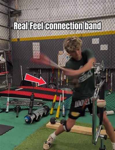Josh Cathcart on Instagram: "Real Feel Sports Connection Band - a great way to help players who have a hard time syncing up their backside and slotting the elbow in their swing; which creates proper connection🤘🏼 #baseballtrainingtools #hittingvideos #hdrvideos"