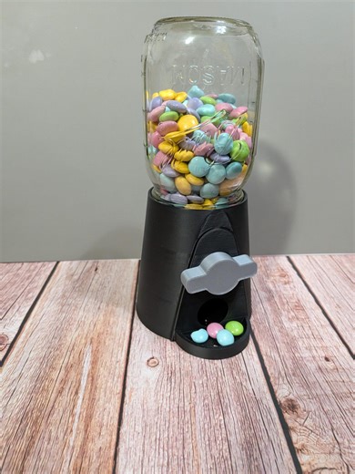 3D Printed Candy Dispenser for Mason Jar, Candy Machine, Gumball Style Jar Dispenser, Desk Candy Holder, Office Candy Jar, Gift Idea - Etsy