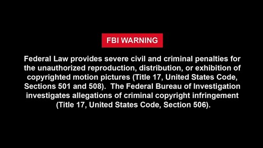 FBI WARNING原版片头（一分二十秒版）