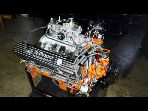 440 MOPAR Big Block Engine Building - Pushrods, Rocker Rails, Valve Covers, Powder Coat Intake Manif