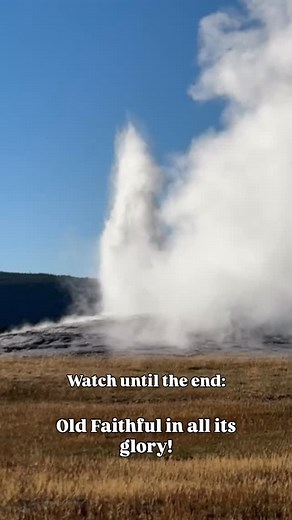 The incredible Old Faithful in slow motion: the world's most famous geyser showing its power on a 100 feet plus steam blast! | Enderson Rafael