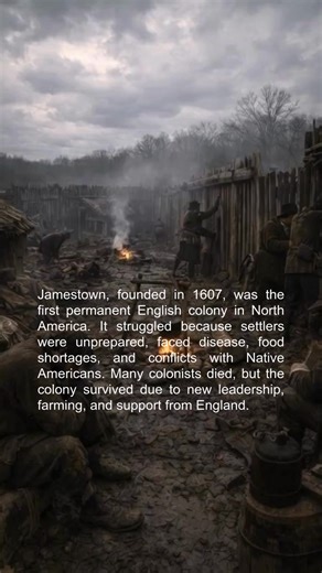 America’s first colony almost failed. Disease, hunger, and poor planning pushed Jamestown to the edge—but survival changed history. #Jamestown #ColonialAmerica #USHIstory #EarlyColonies #HistoryReels | Once Upon A Time