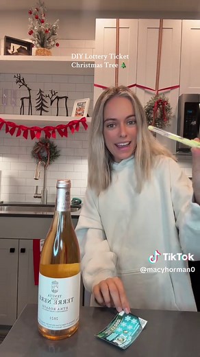 DIY Lottery Ticket Christmas Tree Gift Idea