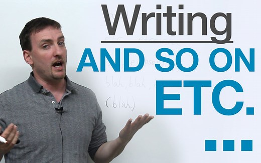 【英文写作】如何正确使用 ETC., AND SO ON (播放设置开关中英字幕)
