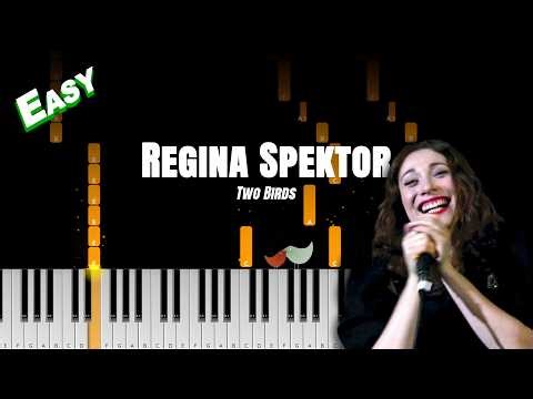 Regina Spektor - Two Birds Piano Easy Tutorial