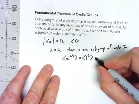 Abstract Algebra 4.5: Fundamental Theorem of Cyclic Groups