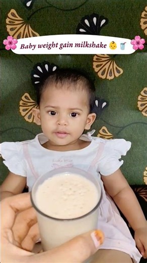 “Baby Weight Gain Milkshake 🥤 | Healthy No Sugar Drink for Babies 👶#babyweightgain #milkshake #baby