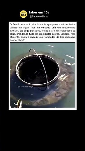 O coletor de lixo flutuante #curiosidades