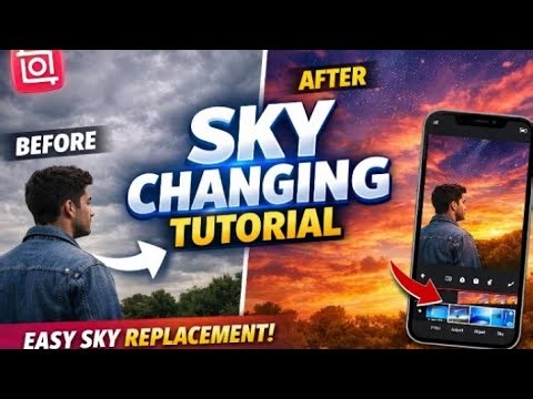 How to change sky in videos from inshot