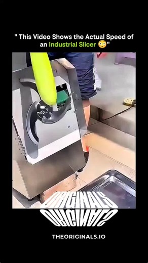 KNOWLEDGE MATRIX on Instagram: "This Video Shows the Real Speed of an Industrial Slicer ⚙️⚡ • ⚙️ Faster Than the Eye: Industrial slicers operate at speeds so high they appear almost unreal in real time. • 🔪 Precision at Velocity: Despite extreme speed, every cut is uniform, clean, and exact. • 🧠 Engineered Accuracy: Computer-controlled blades maintain consistent thickness down to fractions of a millimeter. • ⏱️ High Throughput: Thousands of slices per minute dramatically increase production ef