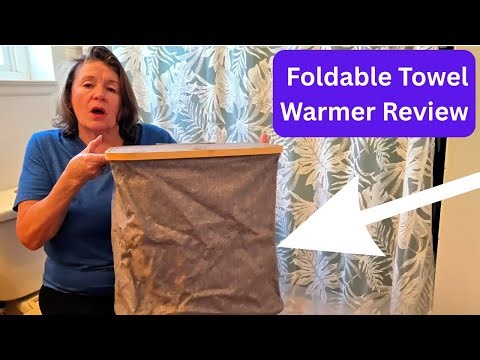 (Problem/Solution) This 2-in-1 CHANGED My Bathroom! 🛀 The Foldable Towel Warmer & Laundry Basket