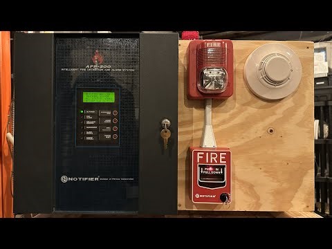 Notifier AFP-200 Fire Alarm System Test
