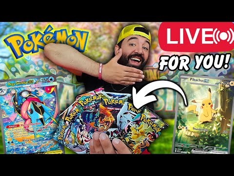 LIVE🔴Opening CHAOS & ASCENDED HEROES Pokemon Cards... For YOU!