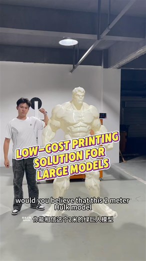 For low-cost printing solutions of large-size models, use our large-size 3D printers, including fil