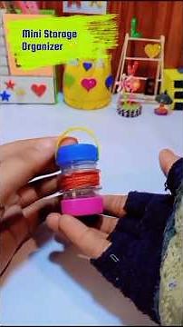 DIY Mini Beads Storage Organizer ✨ | Bottle Cap Craft Idea #shorts
