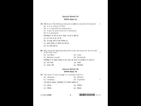 NIOS 12 POLITICAL SCIENCE(2025-26) QUESTION PAPER OPEN SCHOOL