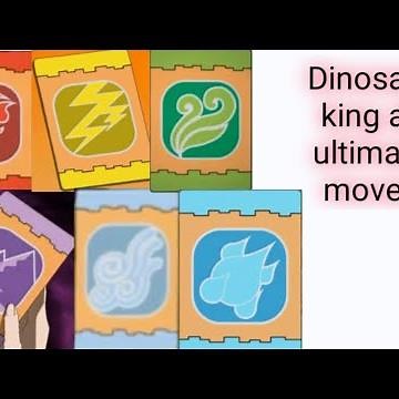 Ultimate Thunder,Wind,leaf,Fire,Water,Earth|Dinosaur king all ultimate moves