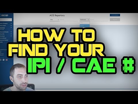 How To Find Your CAE/IPI# With ASCAP & BMI
