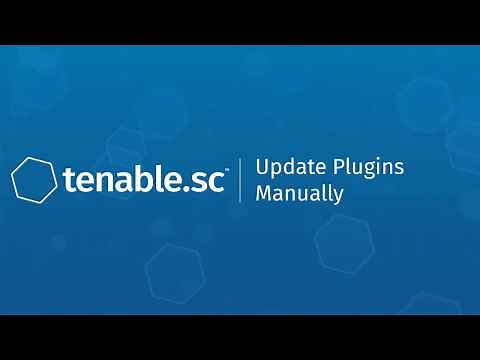 Update Plugins Manually in Tenable.sc