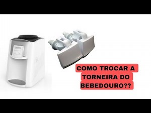 COMO TROCAR A TORNEIRA DO BEBEDOURO COLORMAQ.‪@thiagogodoysabino‬
