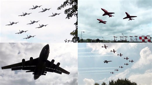 Awesome Low Flybys Over the Treetops