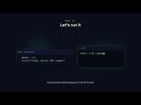 f-strings: Formatting Text - Python for Beginners