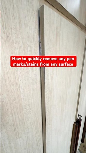 How to quickly remove pen ink marks/stains from any surface