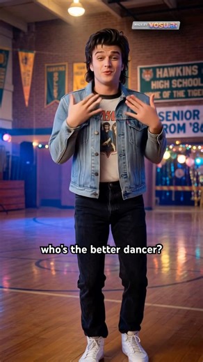 Dance off!! Steve vs Dustin #strangerthings #faceswap