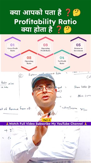 Profitability Ratios Explained in the Easiest Way! | Accounting Ratio Class 12 🎯 #shorts