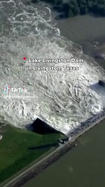 Heavy rainfall and flooding prompts evacuation orders due to massive water release from the Lake Livingston Dam 📍Lake Livingston Dam in Livingston, Texas 🎥: KTRK | AP #flooding #texas #weather #weatherupdate #weatherreport