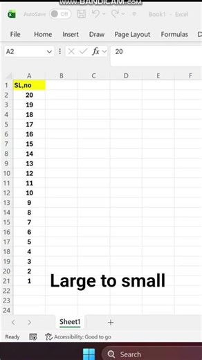 Excel mein large to small tools ko kaise use Karen #shortsfeed #youtubeshorts #exce #excelhindi