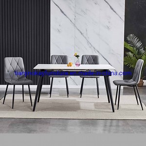 [Hot Item] White Rectangular Dining Table with Ceramic Top Large Size