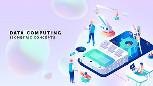 Data computing - Isometric Concept