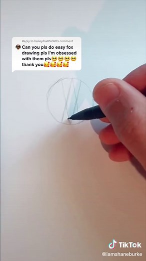 Its not as hard as you think! Lets draw a fox! #howtodrawafox #drawingtutorial #easydrawings #foxdrawing #art