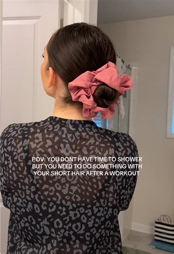 Short Hair Tutorial for Post-Workout Looks