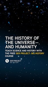 Take your students on a journey through time—literally. OER Project: Big History connects science, history, and humanity across 13.8 billion years. Big questions, big ideas, and it’s all free. | OER Project | Facebook