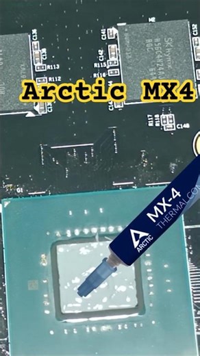 Easy way to apply Thermal paste😍 #arctic_mx4 #gpu #nvidia #thermalpaste