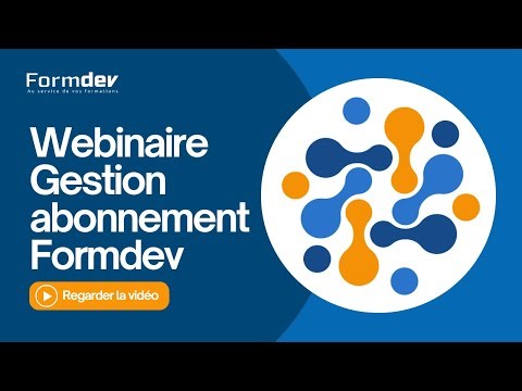 Gestion de votre abonnement et de options Formdev