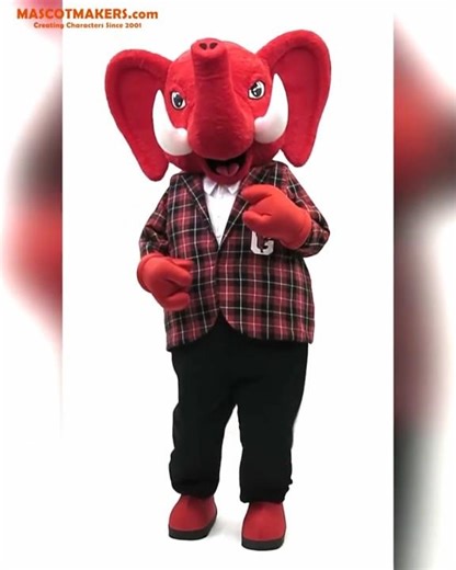 Red Elephant Mascot Costume #mascotcostume #elephant