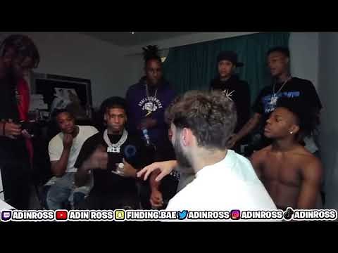 NLE Choppa doing gang signs on Adin Ross’s stream 🔥