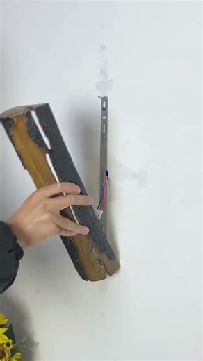 Medieval-style withered tree wall light installation tutorial