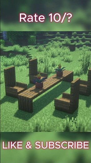 Simple & Realistic Table Design in Minecraft 🪑✨ (Easy Build Tutorial)