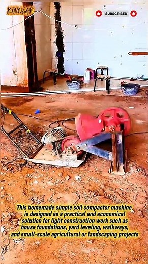 DIY Soil Compactor: A Simple Machine for Effective Ground Compaction #shorts #innovation